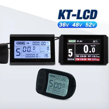 LCD3 Ebike Дисплей LCD8HU KT LCD Электрический Велосипедный счетчик LCD5 Для Интеллектуального контроллера KT 52V 48V 36V ЖК-панель Водонепроницаемый Штекер