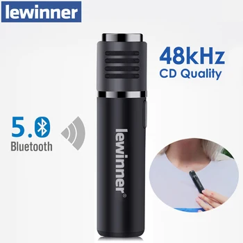 Беспроводной Bluetooth-микрофон Lewinner SmartMic с шумоподавлением в режиме реального времени, устройство для записи коротких видеоблогов для видеоблоггера