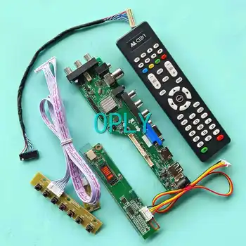 Плата контроллера цифрового дисплея DVB Для N150X1 QD15XL02 TM150XG USB HDMI-Совместимый VGA AV 1024*768 LVDS 20 Pin 1-CCFL 15 